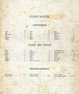 Table of Contents, Marshall County 1885